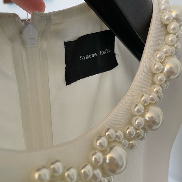 Simone Rocha UK 8 white pearl embellished dress, beautiful for a bride-to-be!!! - Picture 6 of 9